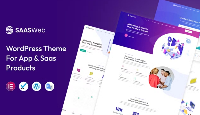 Saasweb – WordPress Theme For App & Saas Products 2.9