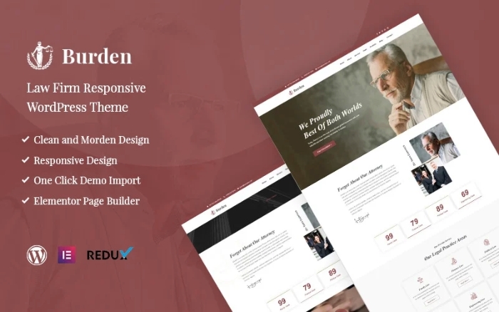 Burden – Law Firm Responsive WordPress Theme 1.0.0