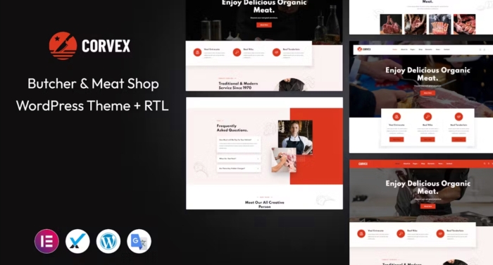 Corvex - Butcher & Meat Shop WordPress Theme 1.0.0