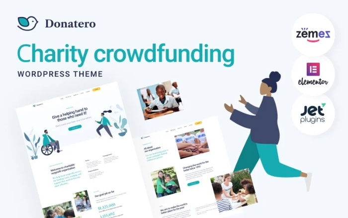 Donatero – Charity Crowdfunding WordPress Theme 1.0.1