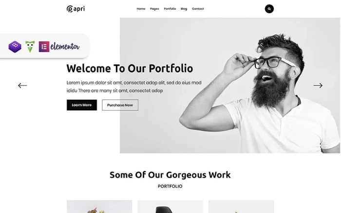 Papri - Portfolio Creative WordPress Theme 1.0.1
