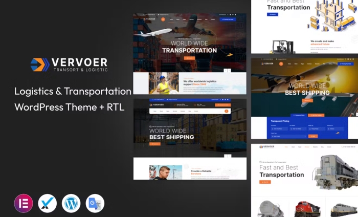 Vervoer – Logistics WordPress Theme 1.0.1