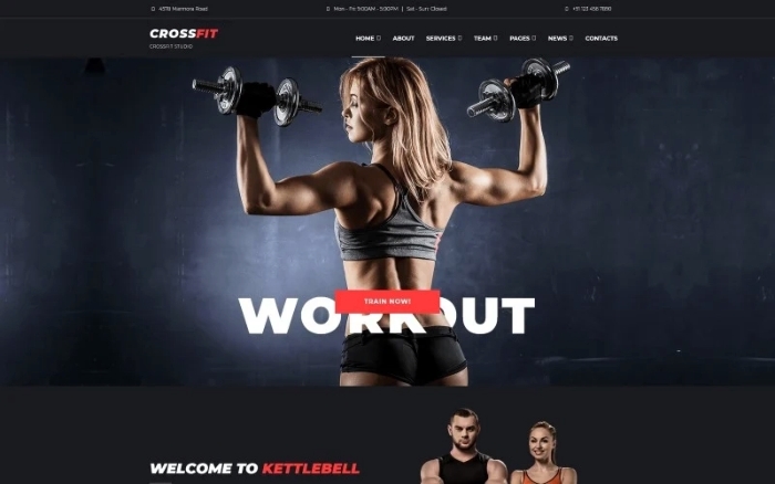 Kettlebell - Dynamic Crossfit Studio WordPress Elementor Theme 1.0.0