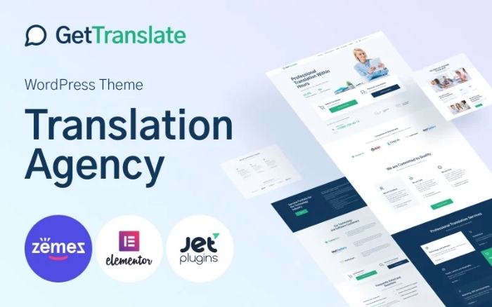 GetTranslate - Translation Agency WordPress Theme 1.0.1