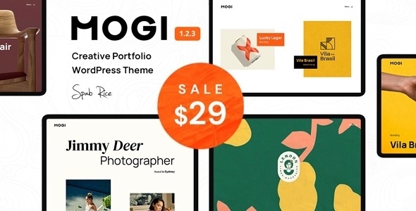 Mogi β A Creative Portfolio / Agency WordPress Theme 1.2.3