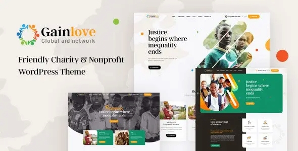 Gainlove – Nonprofit Charity WordPress Theme 1.0.9
