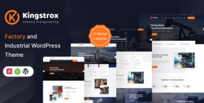 Kingstrox – Factory and Industrial Business WP Theme 1.0.0