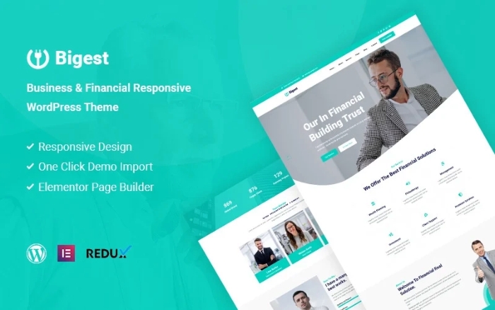 Bigest – Financial Responsive WordPress Theme 1.0.0