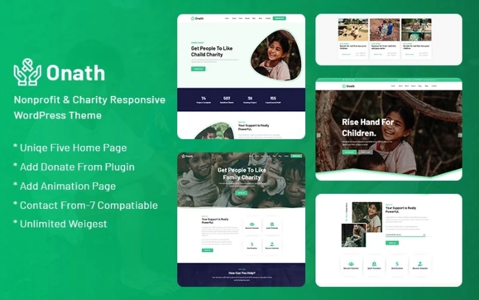 Onath – Nonprofit and Charity Responsive WP Theme 1.0.0
