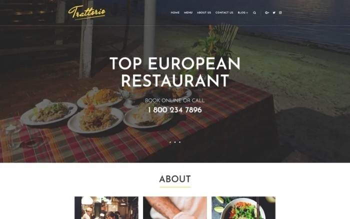 Trattorio – Restaurant WordPress Elementor Theme 1.0.0