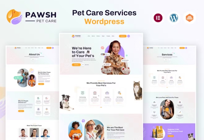 Pawsh - Pet Care Services WordPress Theme 1.0