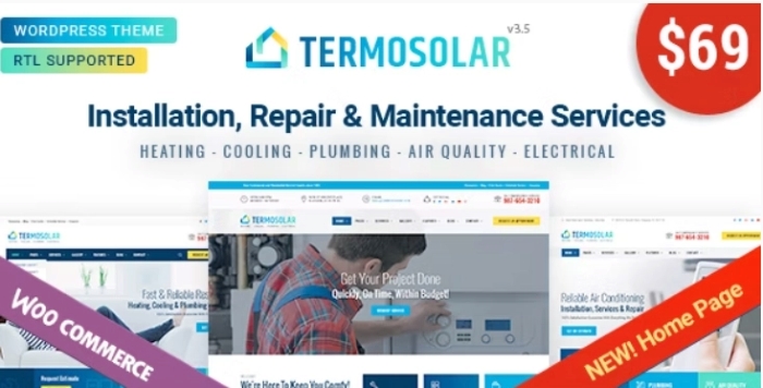 Termosolar – Maintenance Services WordPress Theme 3.5