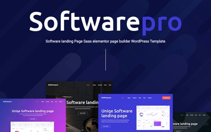 Softwarepro - Software Landing Page Sass WP Theme 1.0.0