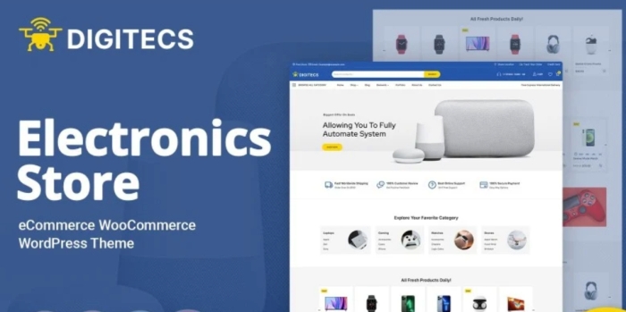 Digitecs – Electronics and Mobile WooCommerce Theme 1.0.0