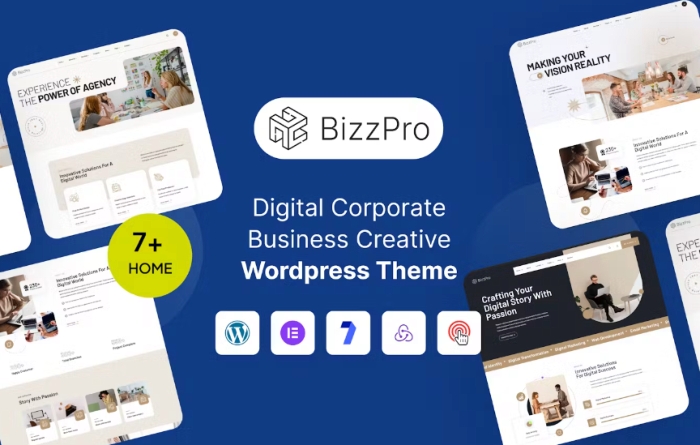 Bizzpro – Digital Business Creative WordPress 1.0.1