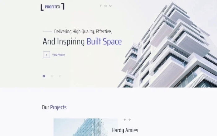 Profitex – Bright Architecture Agency WordPress Elementor Theme 1.2.0