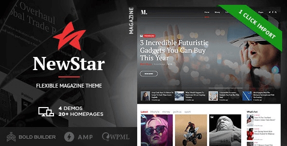 NewStar – Magazine & News WordPress Theme 1.3.7