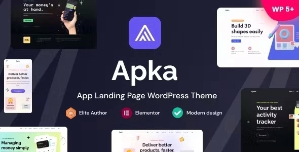 Apka – Crypto App & IT Solutions WordPress Theme 1.06