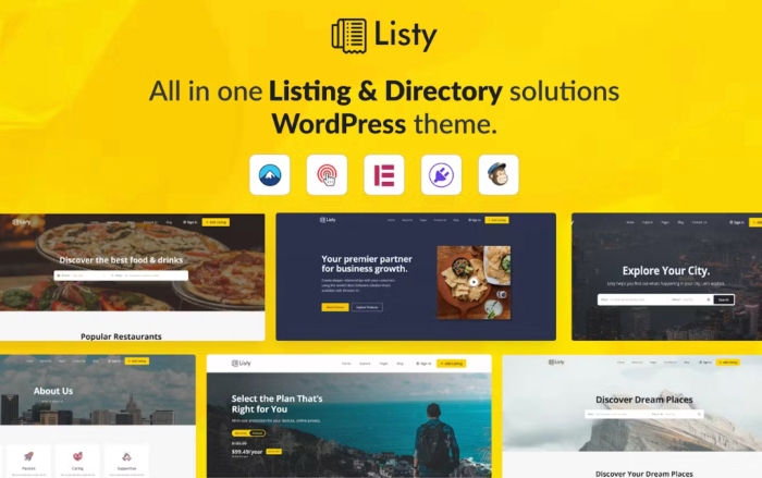 Listy – Listing & Directory WordPress Theme 1.2.2