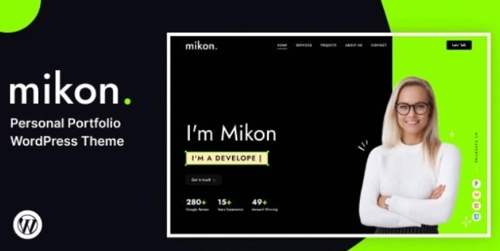 Mikon – Personal Portfolio WordPress Theme