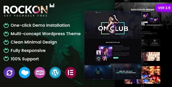 Rockon – Night Club WordPress Theme With AI Content Generator 2.2.7