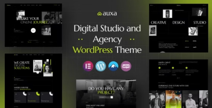 Auxa – Digital Studio and Agency WordPress Theme 1.0.0
