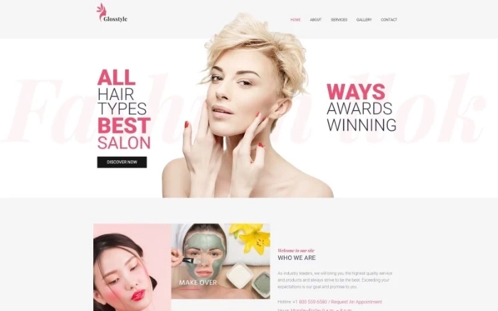 Glosstyle – Beauty Salon WordPress Elementor Theme 1.0.0
