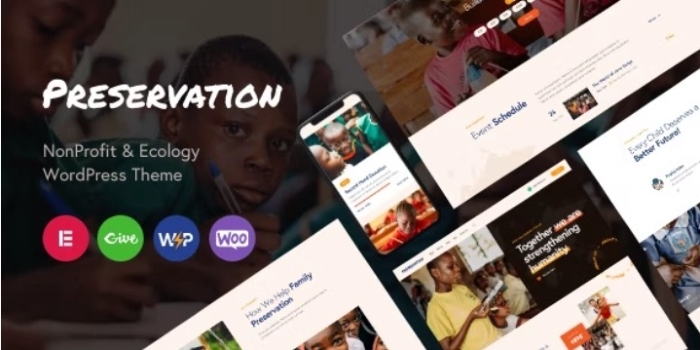 Preservation – NonProfit & Ecology WordPress Theme 1.0.0