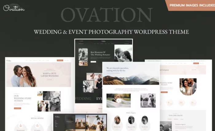 Ovation - Wedding & Event Photography WP Theme 1.0.0
