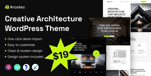 Arcatec β Architecture WP Theme 1.0.1