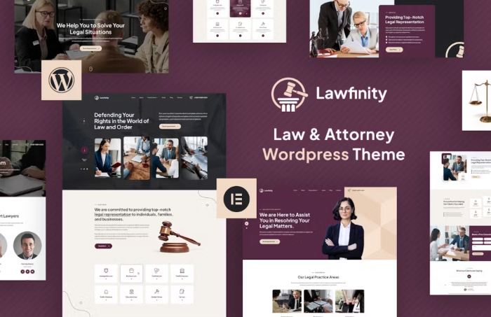 Lawfinity – Law And Attorney WordPress Theme 1.1