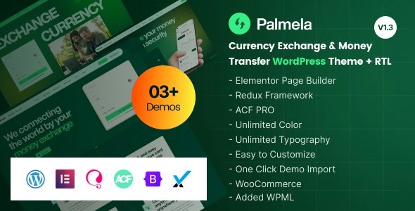 Palmela – Online Banking & Money Transfer WP Theme 1.5