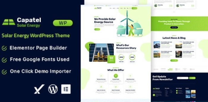 Capatel - Solar Energy WordPress Theme
