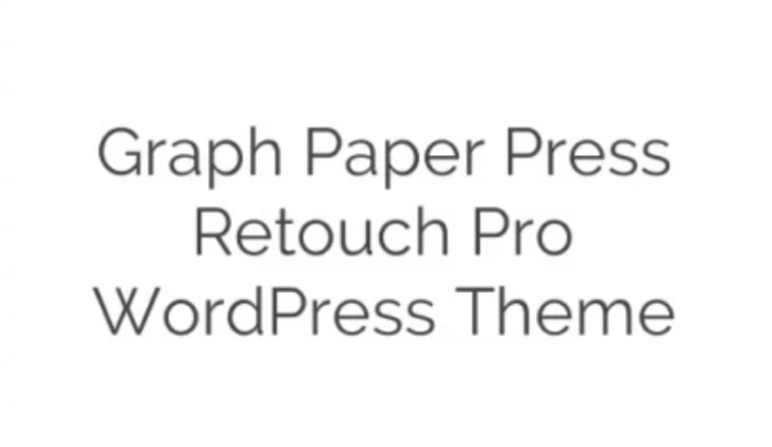 Graph Paper Press Retouch WordPress Theme 1.0.5