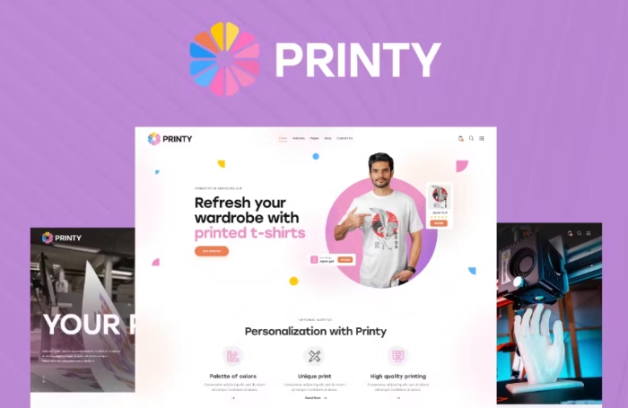 Printy – Custom Printing & T-Shirt Design Theme 1.3.0