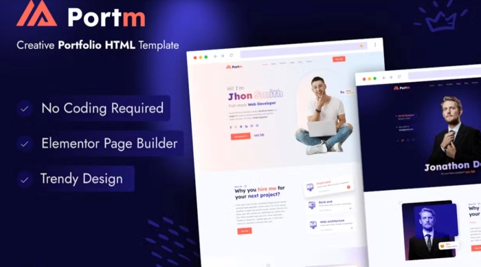 Portm – Personal Portfolio WordPress Theme 1.1