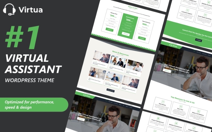 Virtua – Virtual Assistant WordPress Theme 2.0.0