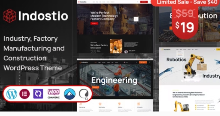 Indostio – Factory and Manufacturing WP Theme 1.0.0