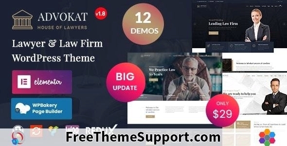Advokat β Lawyer & Law Firm WordPress Theme 1.9.7