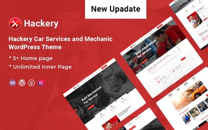 Hackery – Car Services and Mechanic WP Theme 1.1.0