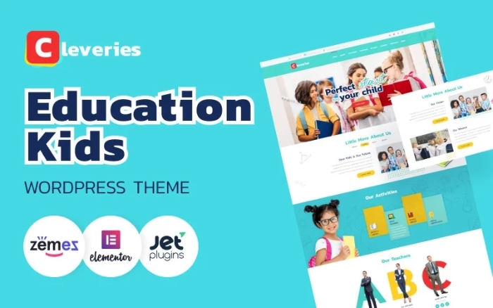 Cleveries – Education Kids WordPress Elementor Theme 1.0.1
