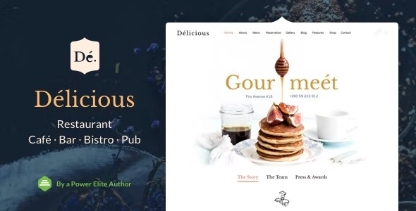 Delicioz – Restaurant WordPress Theme 1.0.6