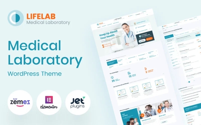 LifeLab – Medical Laboratory WordPress Theme 1.0.1