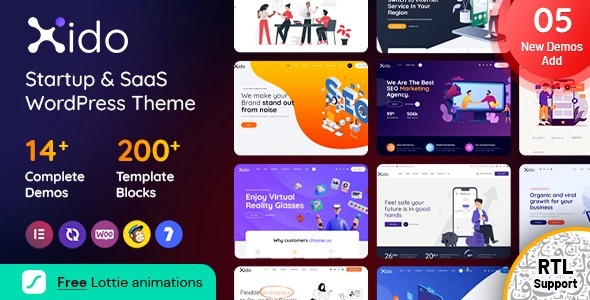 Xido – Startup and SaaS WordPress theme 3.5