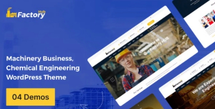 Factory HUB – Industrial Business WordPress Theme 1.4.0