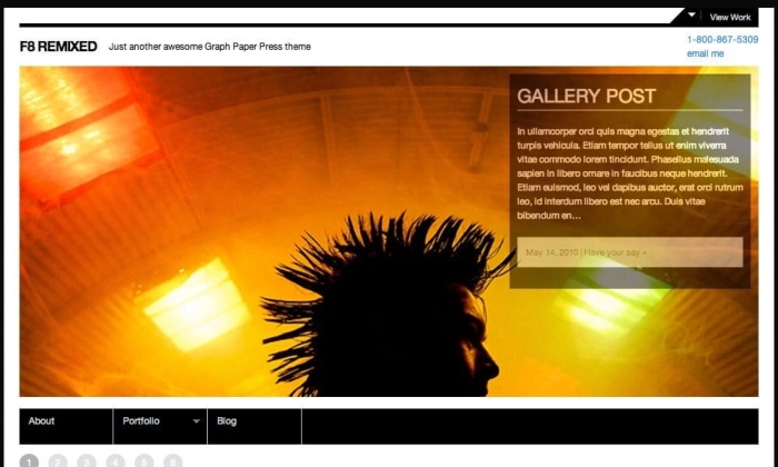 Graph Paper Press F8 Remixed WordPress Theme 4.0.2