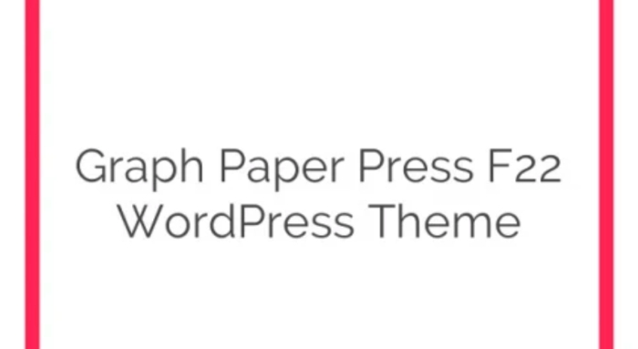 Graph Paper Press F22 WordPress Theme 1.0.1