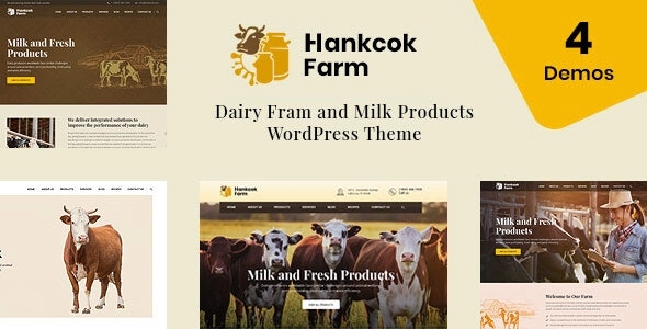 Hankcok - Dairy Farm WordPress Theme 1.4