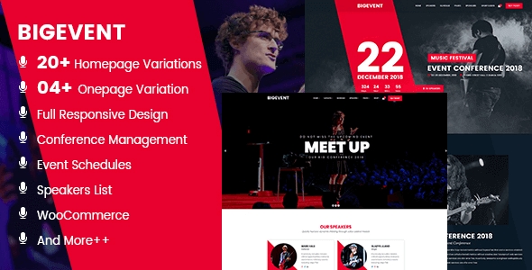 BigEvent- Conference Event WordPress Theme 2.4.8