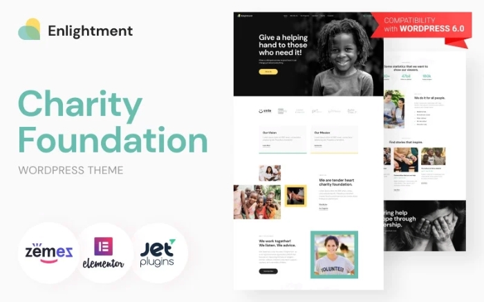 Enlightment - Charity Foundation WordPress Theme 1.0.1